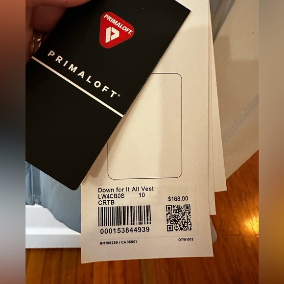 Lululemon Womens Down for It All Vest Concrete Blue Sz 10 - Picture 5 of 5